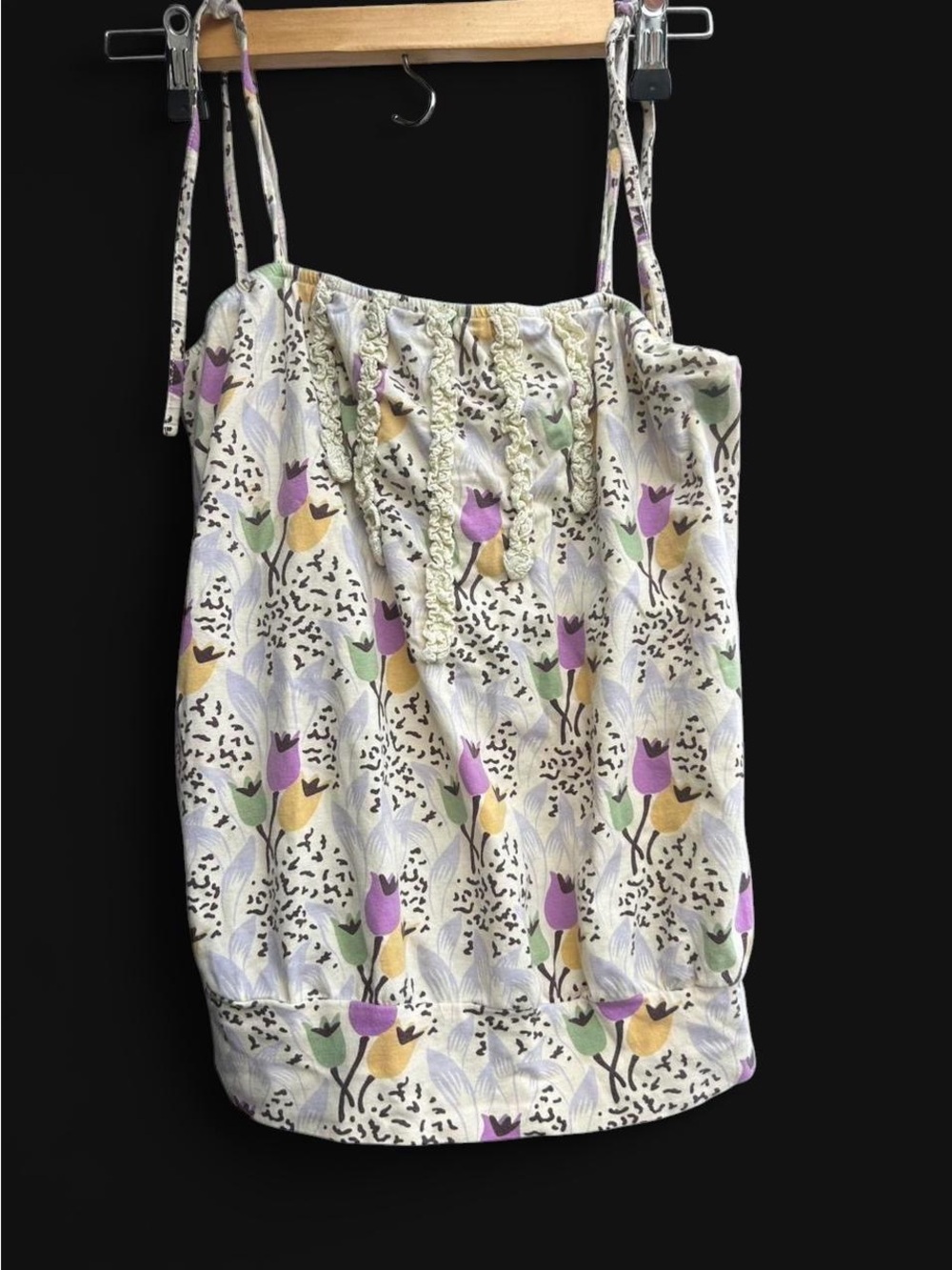 American Eagle Floral Cami Tank Top Size M Y2K Cottagecore